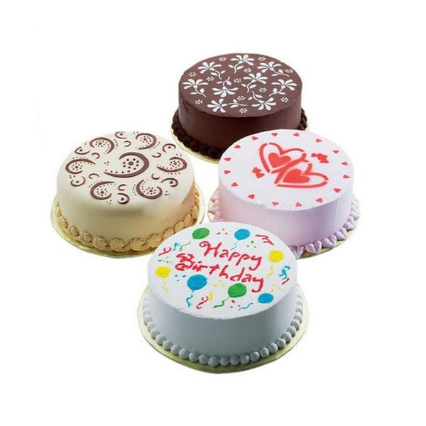 Stencils Birthday Cake Mold