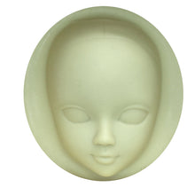 Load image into Gallery viewer, Girl Face Silicone Mold
