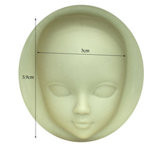 Load image into Gallery viewer, Girl Face Silicone Mold