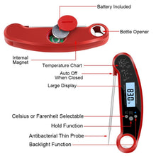 Load image into Gallery viewer, Instant Read Cooking Thermometer